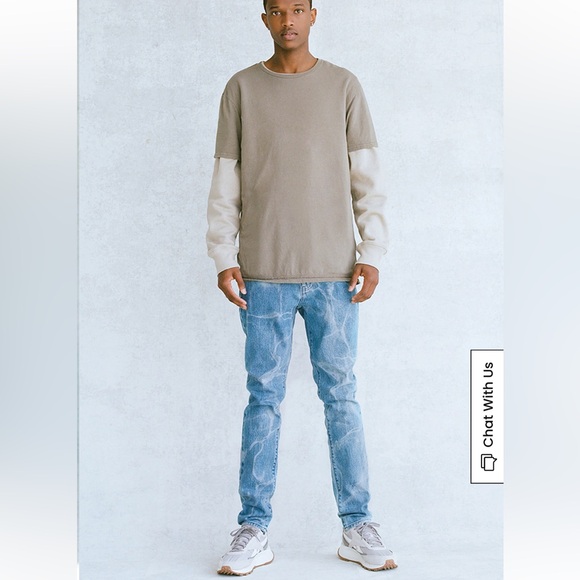 💥3/$30💥NWT - PacSun Jett Stacked Skinny Comfort Jeans, Bleach - 36Wx32L - Picture 2 of 8